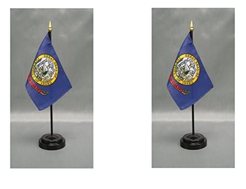 Bandiera Da Tavolo Idaho State Flag 4×6 Pollici – Trade Winds 100D Poliestere - Foto 3