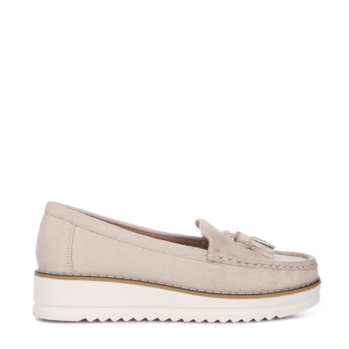 Daiki Platform Lug Sole Tassel Loafers