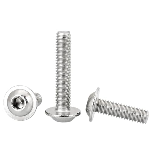 Tornillo con collarín en acero 304 inoxidable M4 de 20mm 2