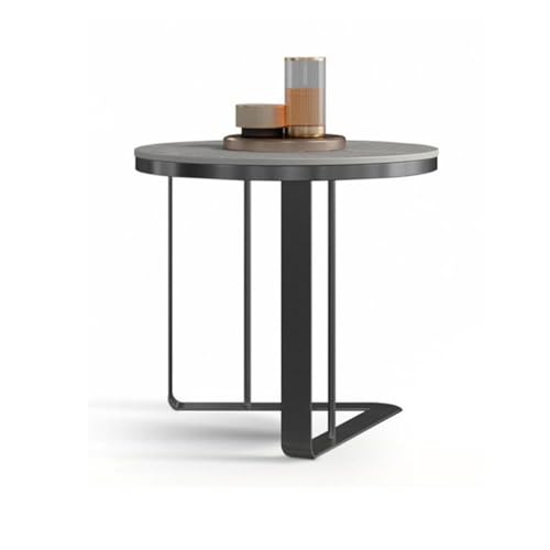 RENEESME Sofa Sofa Side Table Slate Corner Table Living Room Simple Round Small Side Table Bedside Cabinet Small Coffee Table Sofas for Living Room
