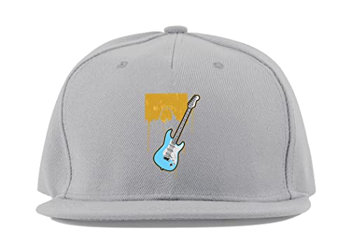 Casquette basse et guitare électrique en coton gris pour concert et studio