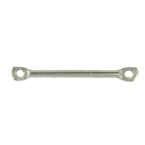 Connecteur en métal 2 trous avec barre suspendue pour création de boucles d'oreilles x100