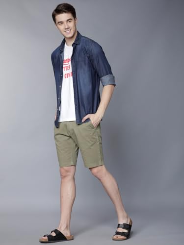Image of Highlander Cotton Shorts for Men| Regular Fit |Chino Shorts |Shorts for Men Stylish | Mens Shorts