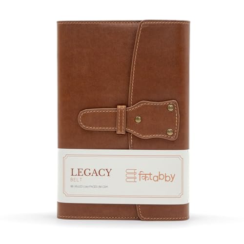 Image of Kitabby Legacy Interlock - A5 Hard Bound Notebook with Pen - Brown