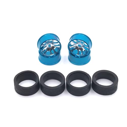 RC�J�[�^�C�������Z�b�g Compatible With WLtoys 1/28 284131 K969 K979 K989 For MINI-Q For MINI-Z RC�J�[�A�b�v�O���[�h�p�[�c�A�N�Z�T���[���^��24mm�z�C�[��(Blue)