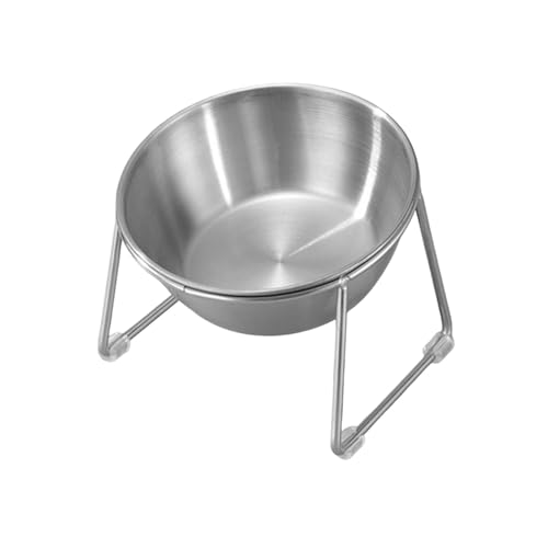 MagiDeal Ciotola per Gatti rialzata per Animali Domestici, Ciotola per Acqua Antiscivolo Creativa, Contenitore per Cani di Piccola Taglia da Interno, Camera da, Ciotola Singola Rotonda