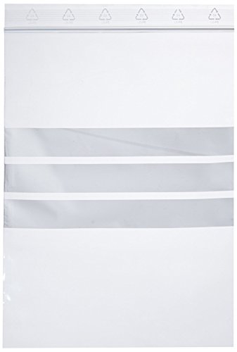 neoLab 1-7091 Kunststoffbeutel mit Beschriftungsfeld, 160 x 220 mm (100-er Pack)