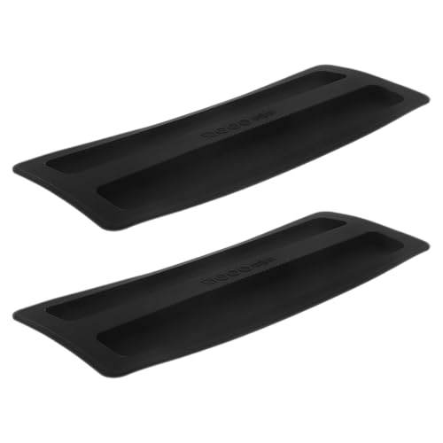 Artibetter Cubierta de Silicona Negro Diseño Elegante y Simple Protector Resistente Deformación Pack de 2 Piezas para Tostadora de 2 Rebanadas para Cocina