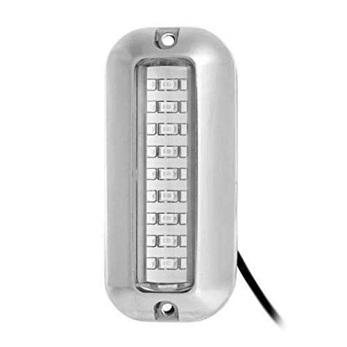 Zerama 50W DC 12V 316 acciaio inox 27 LED blu