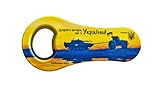 UKRPOSHTA Magnetic Bottle Opener Fridge Magnet 'Good Evening, We Are From Ukraine' Ukraine Stamp, 'W', Polyceramic, 105x54 mm - Original Product