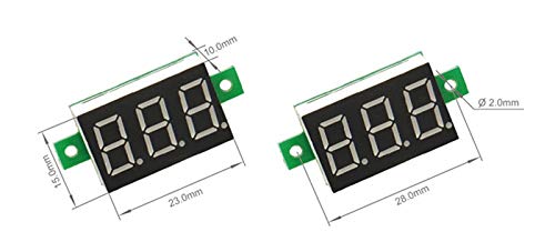 Voltmetro digitale a tre fili 0 36 pollici Display a LED a 5