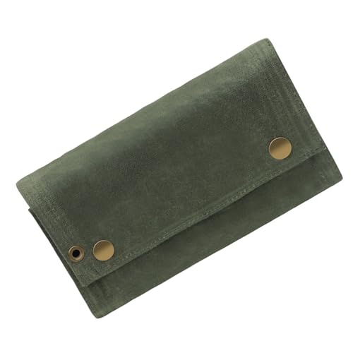 Borsa per spezie da viaggio con 9 bottiglie barattolo per da borsa pieghevole in tela per attività allaperto ed emergenze Verde Senza Bottiglia