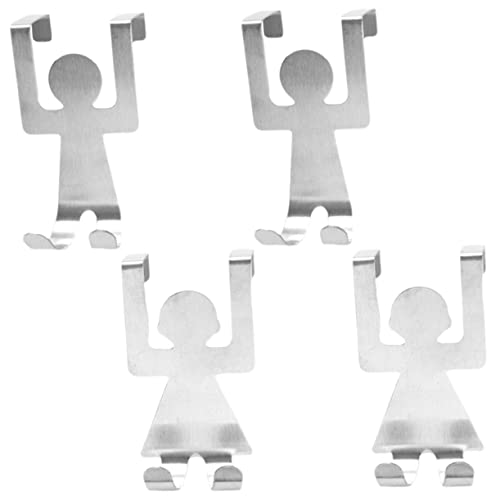 NAMOARLY Door Hooks 4-Piece Door Hanger Organizer Easy Hang Coat Rack Multi-Function