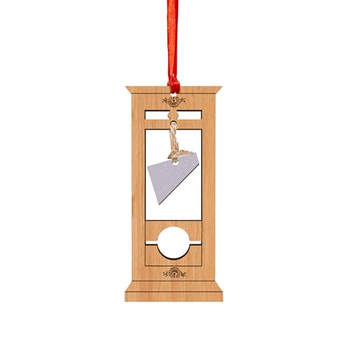 Horror Christmas Ornaments, Guillotine Christmas Ornament, Darkly Delightful Holiday Gift, Unconventional (TA30)