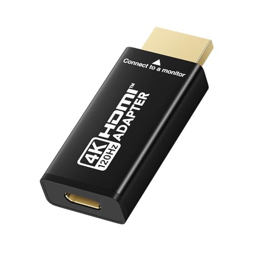 XAOSUN USB C auf HDMI Adapter,20Gbps 4K@120Hz Adapter USB 3.2 C zu HDMI 2.1,Typ C Thunderbolt 4/3 Unidirektional Konverter f&uuml;r MacBook Pro/Air,iPhone 17/16/15,Galaxy/HP/Dell,HDTV,Monitor,Projektor