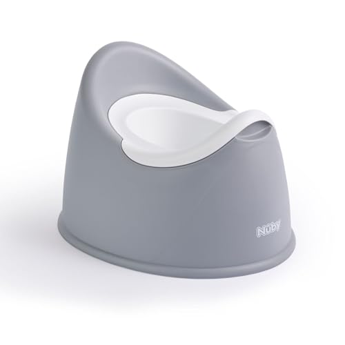 Nuby Easy Clean Töpfchen mit herausnehmbarem Behälter, ab 18 Monaten, Grau