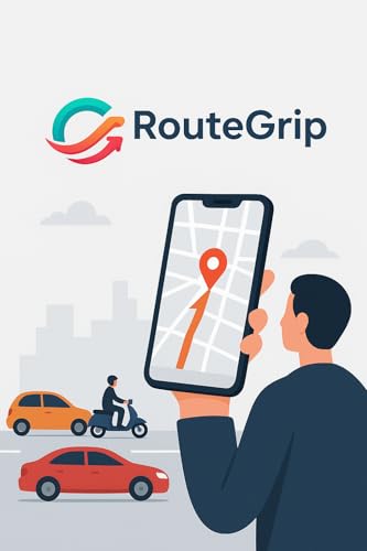 Image of RouteGrip 4G GPS Vehicle Tracker with Remote Engine Lock /Unlock, Live Tracking, Mobile App Access, Black, for Car, Bus, Bike