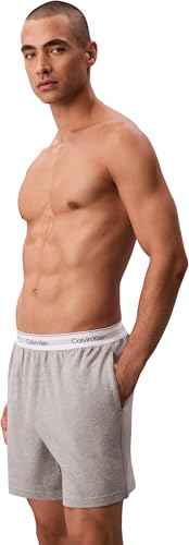 Image of Calvin Klein Men's, Sleep Short LV00NM2927, Sleep Bottom, B10 Grey Heather, M