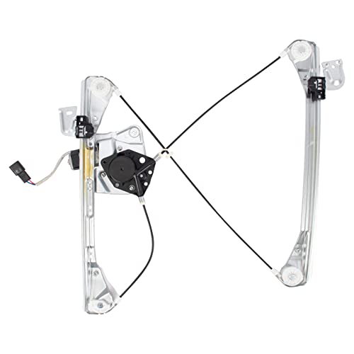 Image of TRQ Front Left Power Window Regulator & Motor Assembly Drivers Side Compatible with 1999-2004 Oldsmobile Alero 1999-2005 Pontiac Grand Am GM1350122