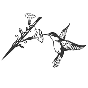 Metal Bird Decor–Enchanting Hummingbird Decoration Metal Wall Art Outdoor Tree Ornaments–A Unique Garden Yard Decor–Hummingbird