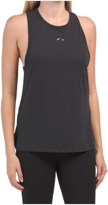 Under Armour Women's UA HeatGear Muscle Tank, Black - Large