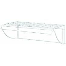 ClosetMaid 8278 18-Inch Wide Laundry Utility Hanger Shelf, White