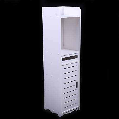 Acesunny Badkamerkast, hoge kast, badplank, opbergkast, 20 x 80 cm, vrijstaande badkamerkast, hoge kast, badplank, kast - Afbeelding 5