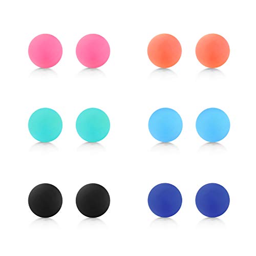 D.Bella Mezcla de Colores de Goma UV Acrílico Bolas de Repuesto Retenedor Piercing Barbell Partes 14G 5Mm Bolas para Mujeres Hombres