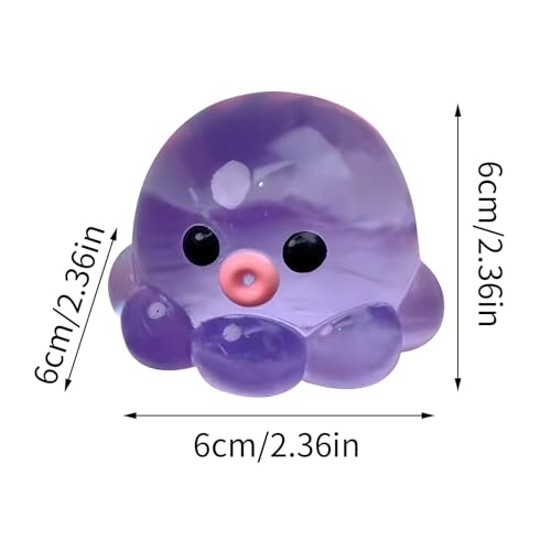 3 Pack Squeeze Octopus Squishy Stress Toy, Fidget Toys Octopus, Stress Relief Balls For Adults And Children, Sensory Toys For Adults And Children, For Classroom, Mental Health & Travel - Image 7