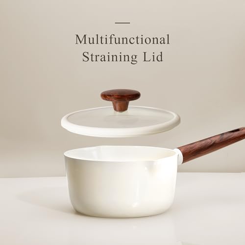 Image of CAROTE 21pcs Cookware Set Nonstick Pots and Pans Set, Ceramic Cookware Set Induction Cookware, Non toxic Healthy Non Stick Kitchen Cooking Set, PFAS PTFE Free, White