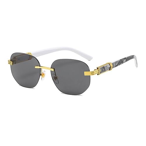 Lunettes de soleil sans monture carré MUTYNE pour femme et homme avec verres dégradés UV400