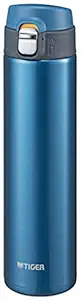 Tiger Stainless Steel Flask Bottle, Vacuum Insulated Double Wall, Marine Blue, 600 ml, MMJ-A601