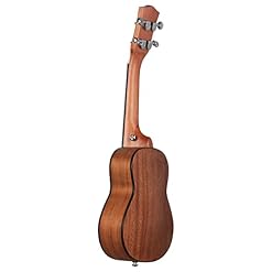 tieedhfu Ukulele Exquisite Guitar Portable Solid Wood Concert Uke Lovers Supplies, 21 pouces Acajou – Image 4