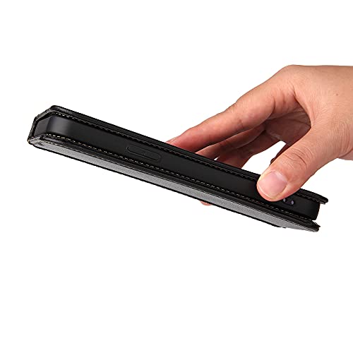 nincyee Capa carteira de couro legítimo para iPhone 12 Pro e iPhone 12, fecho magnético com suporte