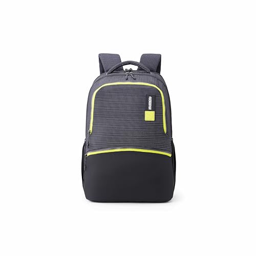 Image of American Tourister Uni-Prim | 32 Ltrs | 3 Compartments | Bottle Pocket | Ergonomic Padded Back Panel & Shoulder Straps | School Backpack for Boys & Girls | 1 Year International Warranty | Black