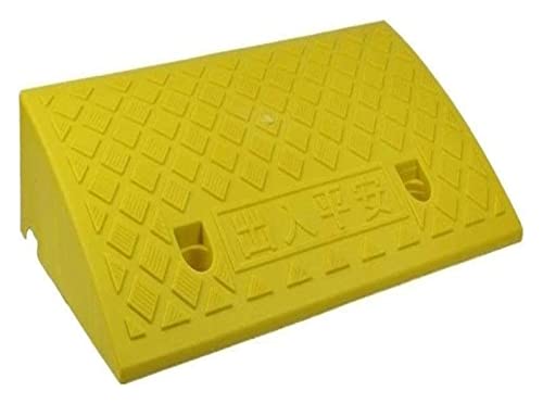 Ramp Plastic Ramps, 5CM / 7CM / 9CM Portable Ramps Mat Bright Yellow Threshold Step Mat Trolley Wheelchair Kerb Ramps (Color : Natural, Size : 50 * 27 * 9CM)