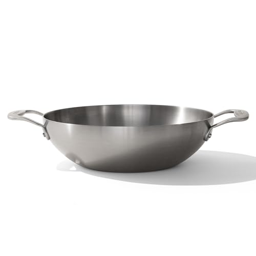Comparison: Best Cookware For Indian Cooking In Usa 2 Made In Cookware - 10" Stainless Steel Kadai Pan - 5 Ply Stainless Clad - Professional Cookware - Induction Compatible
