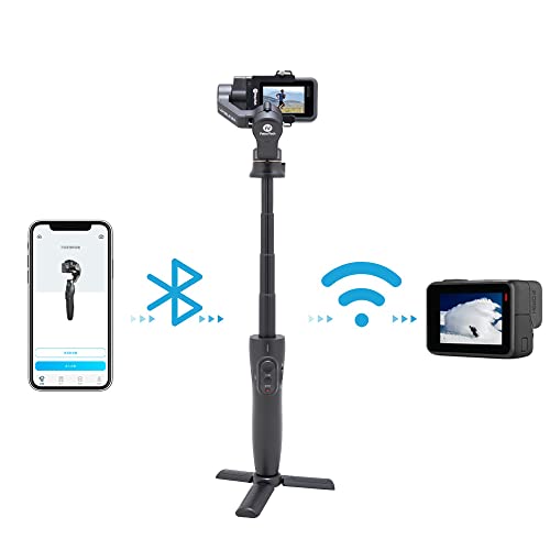 Feiyutech Vimble 2A 3-Axis Gimbal Stabilizer Telescoping Handheld For Action Camera Gopro Hero 8/7/6/5/4, Supports Wifi Control,With Mini Tripod #TOP2