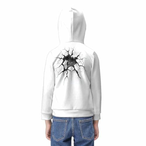Pull avec grande poche ado résistant aux lavages sweat lave imprimé 3D - 6