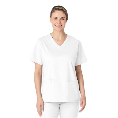 Wink WonderWORK Scrubs for Women, V-Neck Scrub Tops