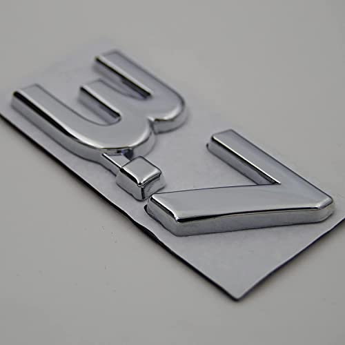 Image of 1Pc 3.7 3.7 Fender Side Emblem 3D Metal Badge Sticker Replacement for Q50 Q60 Q70 QX70 2014+ (Chrome)