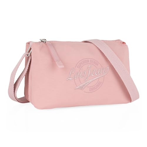 Lois   Bolso Bandolera Mujer elegante. Bolso mujer versátil diseño práctico para diario ideal como Bandolera Mujer moderno y funcional dentro de los mejores Bolsos De Mujer Cierre Cremaller, Rosa