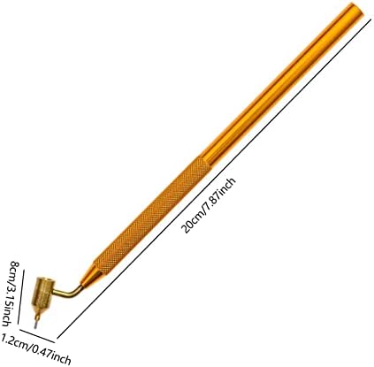 LINGJIONG Fine Line Fluid Writer Paint Applicator Pen | Precision Touch Up Paint | Perfect For Rock Chips And Scratch Repair | 0.5mm Tip Brass Construction