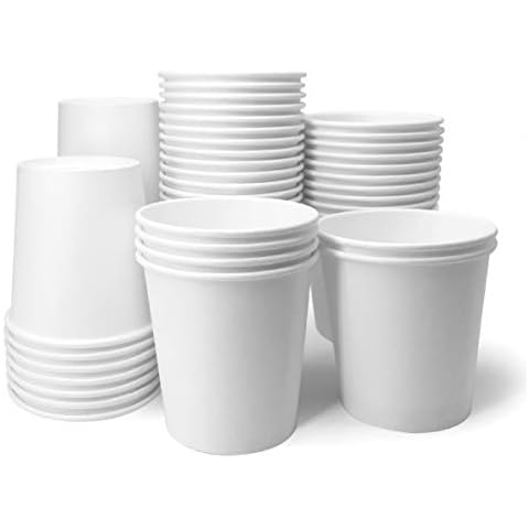 Papernain [2 oz, 200-Count, White Paper Disposable Bath Cups, Mouthwash Cups, Bathroom Cups Cover