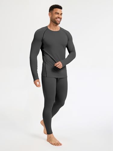2 Packs Compression Set Men Thermal Underwear for Men Long Johns for Mens Thermals Top and Bottom Set4