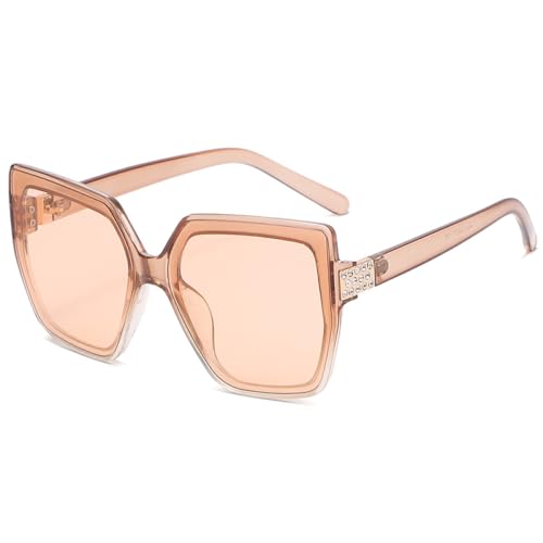 Nuevas Gafas de Sol cuadradas con gradiente de Moda 2025, Gafas de Sol de Lujo a la Moda con decoración de Diamantes, Gafas de Sol con protección UV400