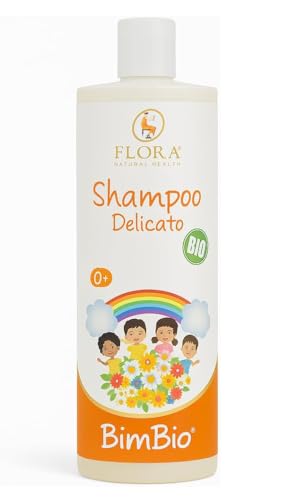 Shampooing délicat Flora Bimbio apaise le cuir chevelu sensible bio 1L
