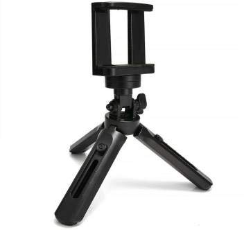 XGMO  Universal Extendable Mini Tripod and Mobile Clip Holder Lightweight Portable 5 Time Height Adjustment Upto 28cm for All Phones, Action and DSLR Camera's (Black)