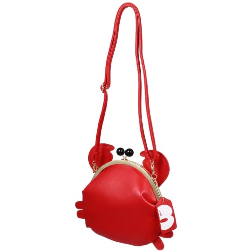 Sac de forme crabe rouge résistant et souple pour femme