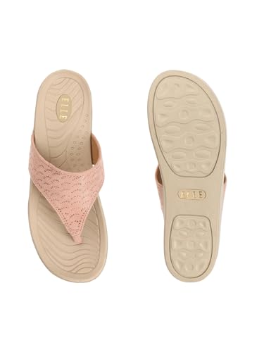 Image of ELLE Women's Embellished Platform Thong Sandals